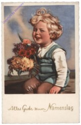 Bub mit Blumen, Namenstag