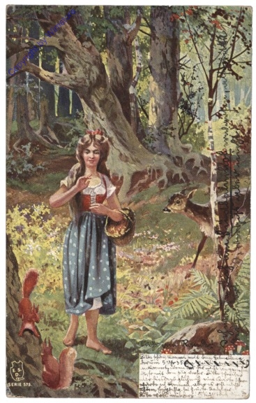 Mädchen mit Tieren