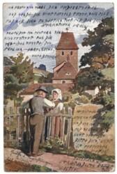 Unterhaltung am Zaun