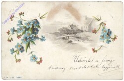 Brückenansicht mit Blumen