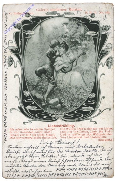 Liebesfrühling, Vers