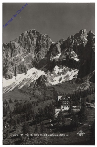ak112085 Ramsau, Austriahütte mit Dachstein