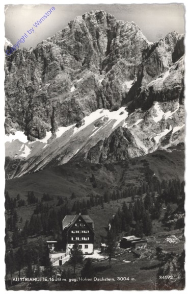 ak112087 Ramsau, Austriahütte gegen Hohen Dachstein