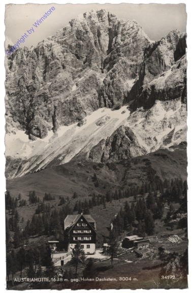 ak112090 Ramsau, Austriahütte gegen Hohen Dachstein