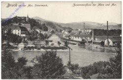 Bruck an der Mur, Zusammenfluss von Mürz und Mur