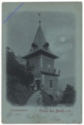 Bruck an der Mur, Schlossbergthurm, Mondscheinkarte