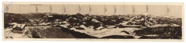 Bürgeralpe, Panorama, Seilschwebebahn, Klappkarte