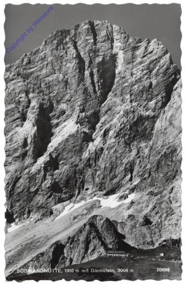 ak112176 Ramsau, Südwandhütte mit Dachstein