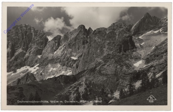 ak112177 Ramsau, Südwandhütte mit Dachstein
