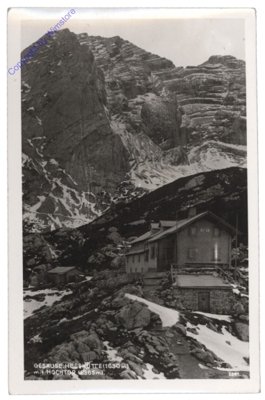 Gesäuse,  Hesshütte mit Hochtor