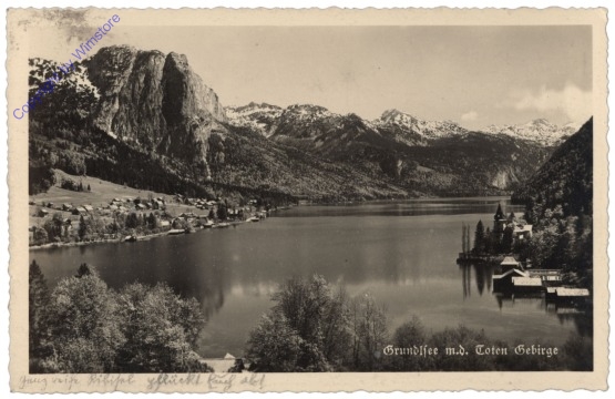 ak112445 Grundlsee, mit dem Toten Gebirge