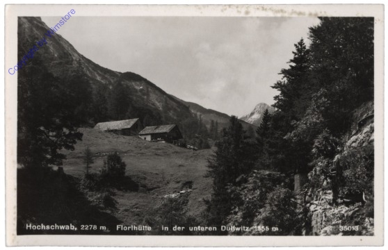 Hochschwab, Florihütte in der unteren Dullwitz