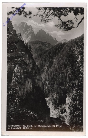 Johnsbach, Tal mit Reichenstein und Sparafeld