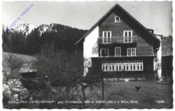 Kapellen an der Mürz, Alpengasthof "Tatscherhof" gegen Schneealpe