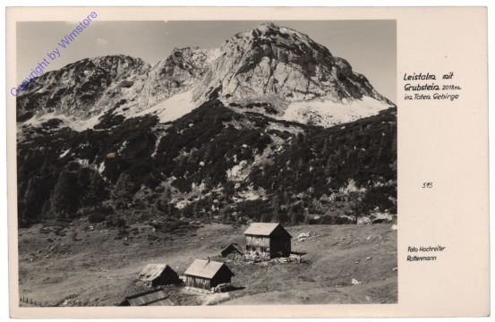 Totes Gebirge, Leistalm mit Grubstein