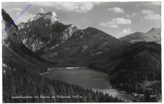 Eisenerz, Leopoldsteinersee mit Pfaffenstein