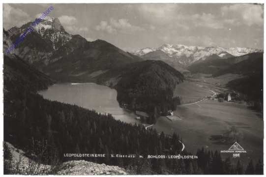Eisenerz, Leopoldsteinersee mit Schloss Leopoldstein