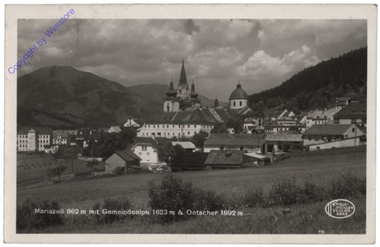 ak112721 Mariazell, mit Gemeindealpen und Ötscher