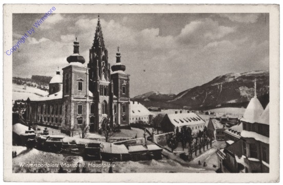 ak112742 Mariazell, Wintersportplatz, Hauptplatz