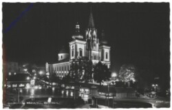 Mariazell, Gnadenkirche bei Nacht