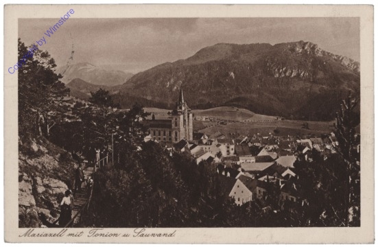 ak112769 Mariazell, mit Tonion und Sauwand