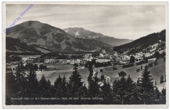 ak112779 Mariazell, mit Gemeindealpe und Ötscher