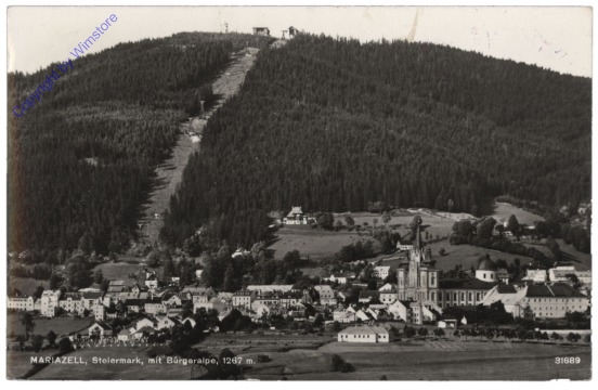 ak112784 Mariazell, mit Bürgeralpe