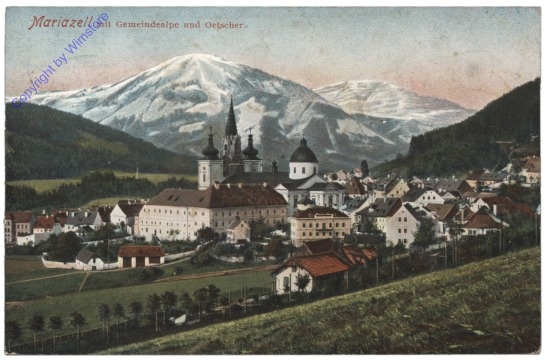 ak112823 Mariazell, mit Gemeindealpen und Ötscher
