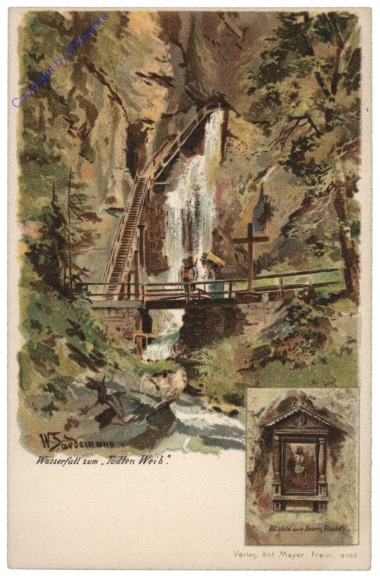 ak112826 Mürzsteg, Wasserfall zum "Todten Weib"