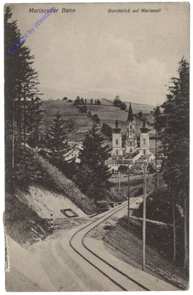 Mariazellerbahn, Durchblick auf Mariazell
