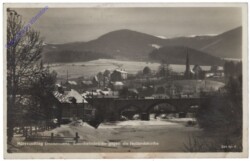 Mürzzuschlag, Eisenbahnbrücke gegen die Heilandskirche