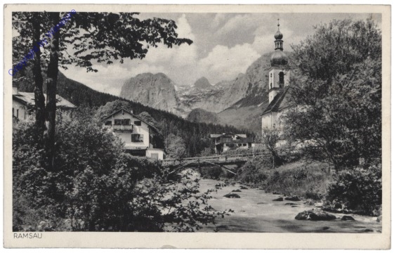 ak112965 Ramsau, Partie mit Ache und Reiteralpe