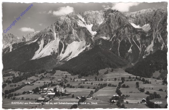 ak112977 Ramsau, am Dachstein, mit Scheichenspitze