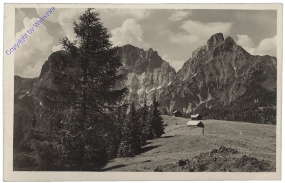 Johnsbach, Mödlingerhütte gegen Reichenstein und Sparafeld
