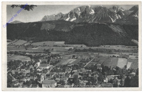 ak113031 Schladming, mit Dachsteingruppe
