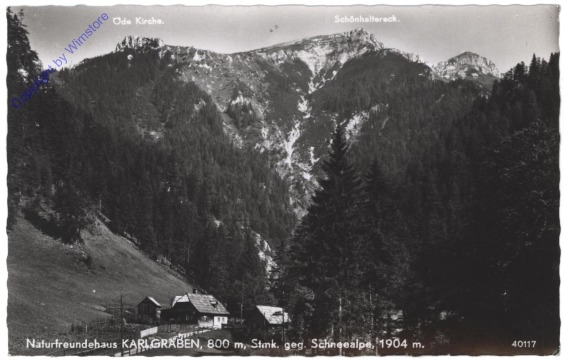Altenberg, Schneealpe, Naturfreundehaus Karlgraben