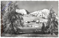 Tauplitzalm, Skigebiet, mit Lawinenstein und Schneiderkogel
