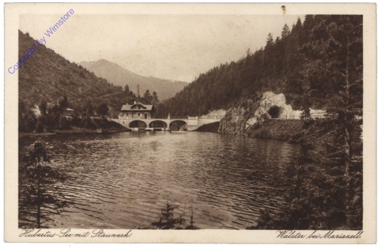 Walster, Hubertus-See mit Stauwerk