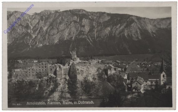 ak113284 Arnoldstein, Ruine mit Dobratsch
