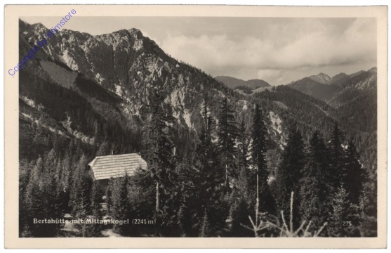 Ledenitzen, Bertahütte mit Mittagskogel