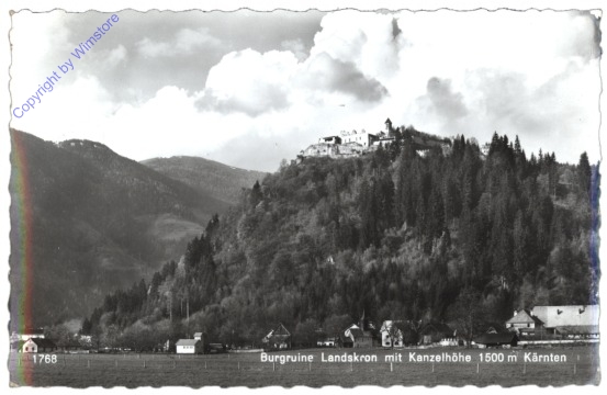 Landskron, Burgruine Landskron mit Kanzelhöhe