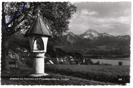 Faakersee, Bildstock mit Mittagskogel