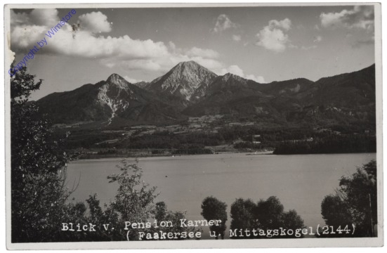 Faakersee, Blick v. Pension Karner