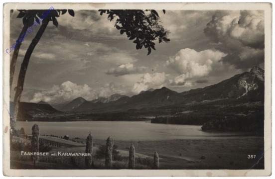 Faakersee, mit Karawanken