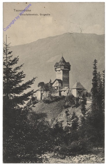 ak113367 Obervellach, Burg Unterfalkenstein, Tauernbahn