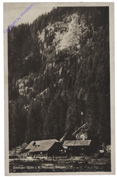 Gmunden, Gmundner Hütte in der Schönau