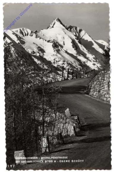 Großglockner, Hochalpenstraße mit Großglockner, Obere Schütt