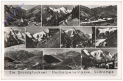 Großglockner, Hochalpenstraße, Multiansicht, Südrampe