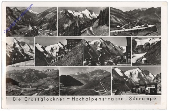 Großglockner, Hochalpenstraße, Multiansicht, Südrampe