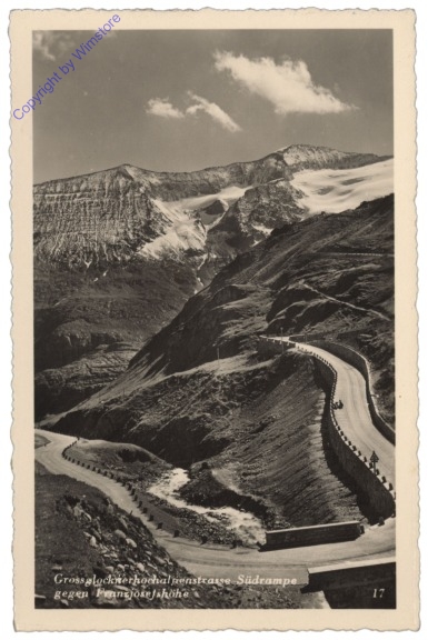 Großglockner, Hochalpenstraße, Südrampe gegen Franzjosefshöhe